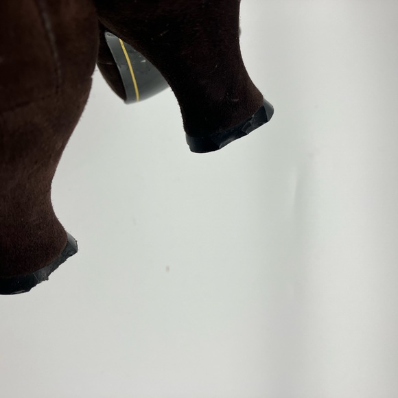 Vintage Anne Klein Brown Suede Heels Woman Size 7 - Picture 10 of 10